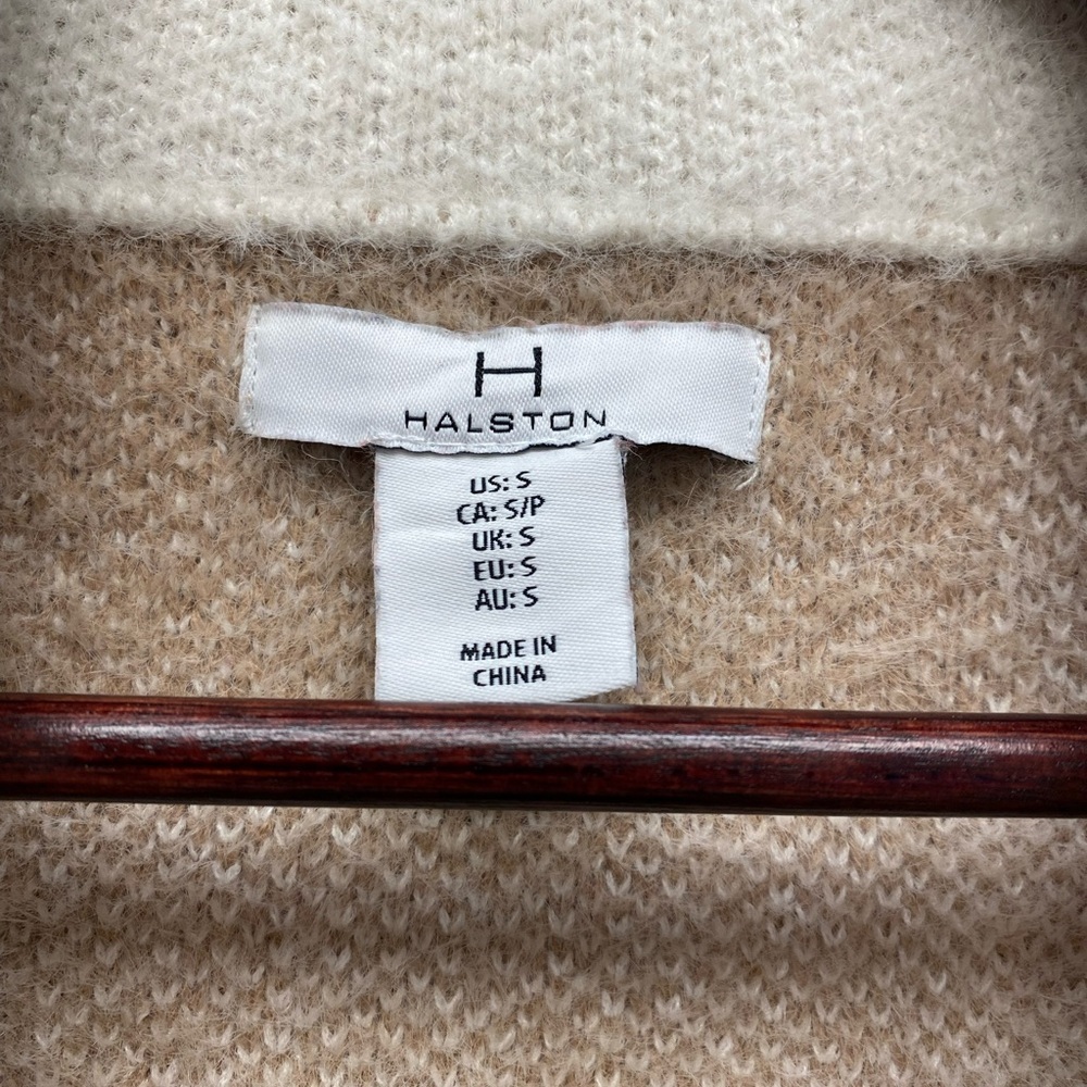 🤎 H by Halston Buffalo Plaid Knit Cardigan Coat 🤎 Size Small - Picture 5 of 7
